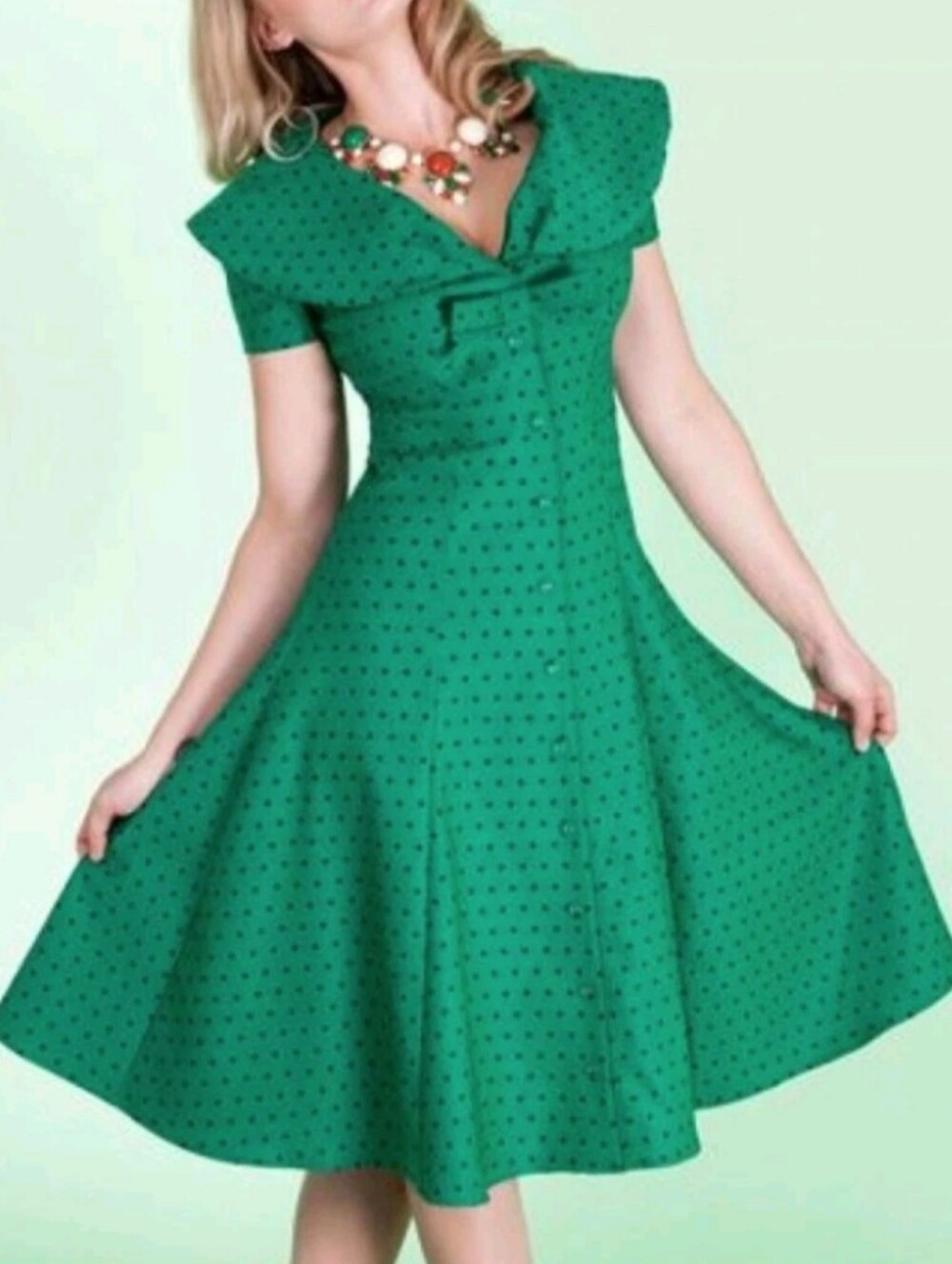 Rare Vintage-Style Tatyana "Esmeralda" Swing Dress - Collectors piece!